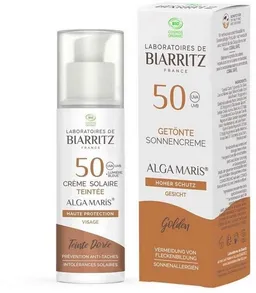 Laboratoires de Biarritz Laboratoires de Biarritz Alga Maris Getönte Sonnencreme Gesicht Beige LSF 50 50 ml – Produktbild 1 von 1