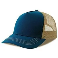 Atlantis Headwear Atlantis Headwear Freizeit-Truckercap aus recyceltem Polyester-Segeltuch, Royal blau/grau, – Produktbild 1 von 1