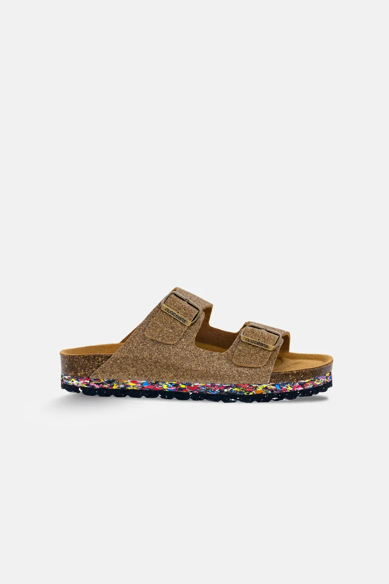 Nuoceans Nuoceans Herren vegan Sandalen Coco Palmbraun, Braun, – Produktbild 1 von 2