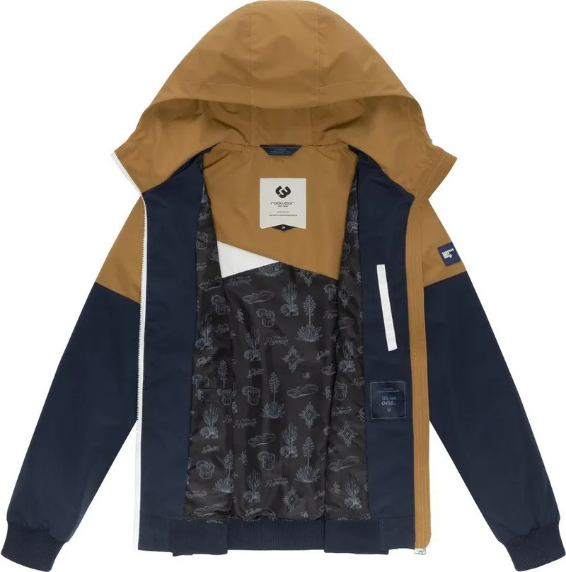 ragwear ragwear Outdoorjacke Renad Ultraleichte wasserdichte Herren Übergangsjacke mit Kapuze, Blau, – Produktbild 1 von 4