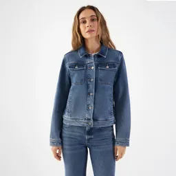 DAWN CALLISTO Jacket - Soft Tencel - Medium Blue - Medium Blue / S – Produktbild 1 von 1