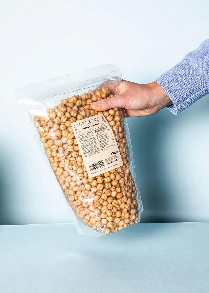 KoRo Geröstete und gesalzene Kichererbsen 1 kg – Produktbild 5 von 5