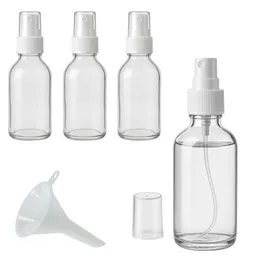 mikken mikken 4x Sprühflasche 50 ml Glas Apothekerflasche mit Zerstäuber inkl. Trichter – Produktbild 1 von 1