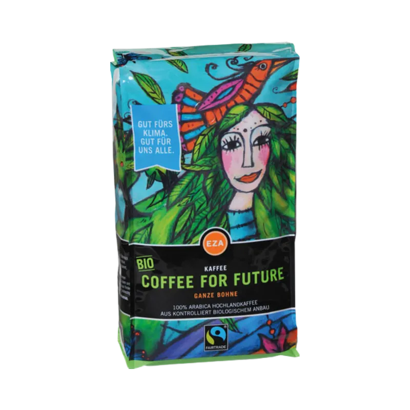 Eza EZA Fairtrade Coffee for Future, Bio-Kaffee, Ganze Bohne, 1kg – Produktbild 1 von 1
