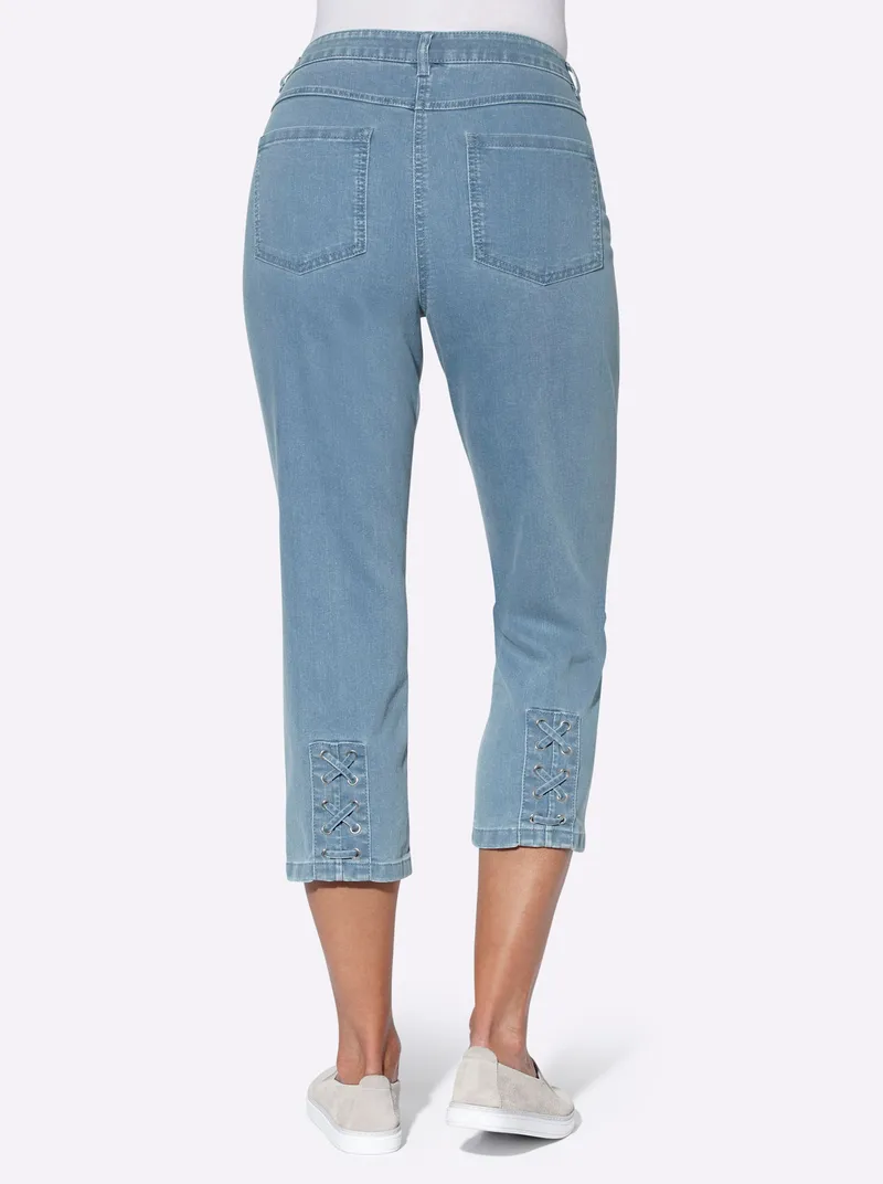 Witt 3/4-Jeans blue-bleached, Blue-bleached, – Produktbild 3 von 3