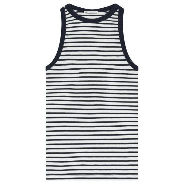 KnowledgeCotton Apparel KnowledgeCotton Apparel Top Racer Rib, Navy, – Produktbild 1 von 4