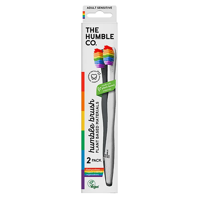 The Humble The Humble Co. Zahnbürsten 2er-Pack für Erwachsene Sensitive - Proud – Produktbild 1 von 1