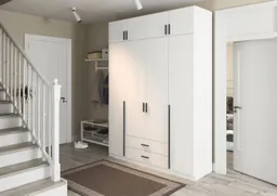 Rauch Rauch Kleiderschrank Schrank Garderobe Wäscheschrank GAMMA in 4 Breiten 91-226 cm (3 verschiedene Ausstattungen BASIC/CLASSIC/PREMIUM (inkl. SOFT-CLOSE) mit Schubladen und Schrankaufsatz, schlichtes Design MADE IN GERMANY – Produktbild 1 von 1