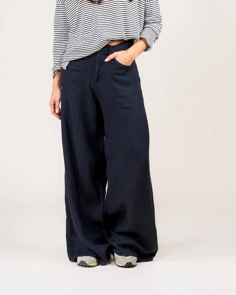 Kuyichi Kuyichi Damen vegan Hose Loren Mitternachtsblau, Extra dunkelblau, – Produktbild 1 von 2