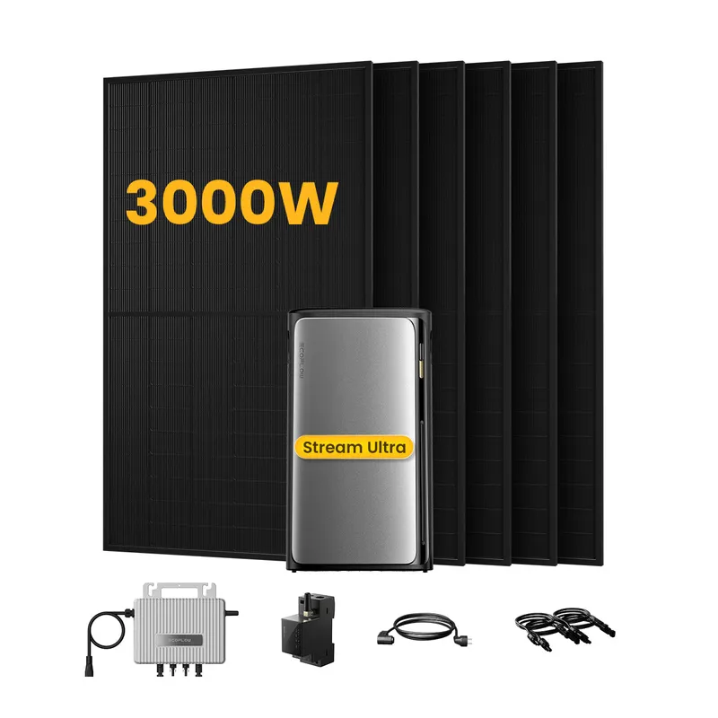 EcoFlow EcoFlow Stream Ultra, Solaranlage mit Speicher, mit 6 x 500W Bifazialen Solarmodulen, by Powerness - Stream Ultra | 1920Wh / 1 x Smart Meter / Standardversand – Produktbild 1 von 1