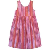 Global Mamas Global Mamas Bio Kleid Girls - SUNDRESS - Sahara, Reeds (melon), – Produktbild 1 von 1