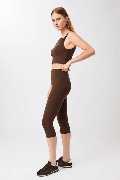 mandala Mandala Best Cropped Legging, Wilderness (braun), – Produktbild 4 von 4