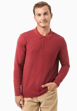 ORGANICATION ORGANICATION Polokragenpullover aus Bio-Baumwolle – Produktbild 1 von 1