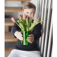 MaBe MaBe Vase aus der grünen Weinflasche - eco green product mit Herz – Produktbild 1 von 1