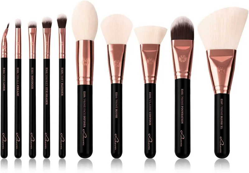Luvia Cosmetics Kosmetikpinsel-Set EXPANSION SET - BLACK DIAMOND, 10 tlg., 10 Pinsel, Nurai-Pinselhaar, perfekt für jeden Anlass, vegan., Schwarz, – Produktbild 2 von 4