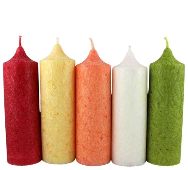 ReineNatur ReineNatur Vegane Kerzen aus Olivenwachs – Stumpen – 6 versch. Farben, Weiss, – Produktbild 3 von 3
