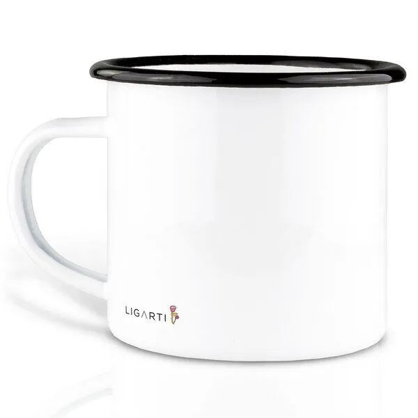 LIGARTI Emaille Tasse – Mausstrauß – LIGARTI Tiermanufaktur – Produktbild 2 von 4