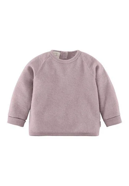hessnatur hessnatur Wollfrottee Sweatshirt Raglan aus reiner Bio-Merinowolle, Mattrosa, – Produktbild 2 von 4