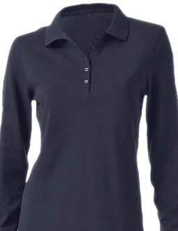 heine Langarm-Poloshirt marine – Produktbild 1 von 1