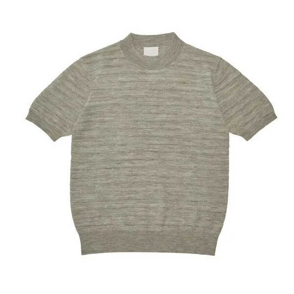 FUB FUB - Wool Tee, Natur (light beige melange), – Produktbild 2 von 2