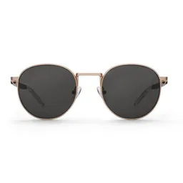 TAKE A SHOT Take a Shot Runde Sonnenbrille aus Holz und Metall für Damen und Herren – Produktbild 1 von 1