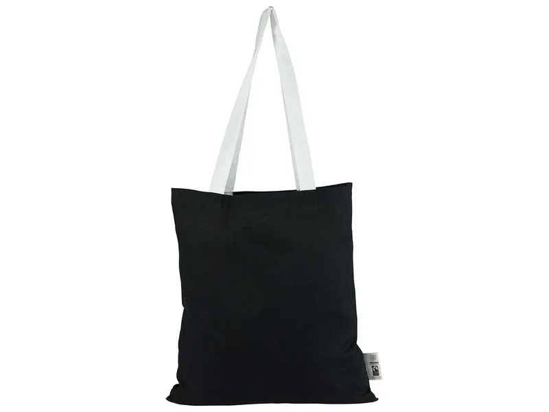 Frank&Richie Frank&Richie Tragetasche 'Siena' aus rec. Fairtrade-zert. Bio-Baumwolle 38 x 42 cm schwarz – Produktbild 1 von 2