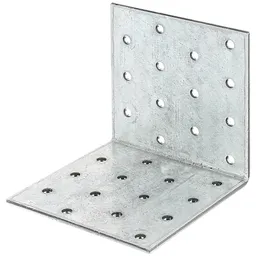 Alberts ALBERTS Lochplattenwinkel, sendzimirverzinkt, TxHxB 80x80x80x2,5 mm – Produktbild 1 von 1