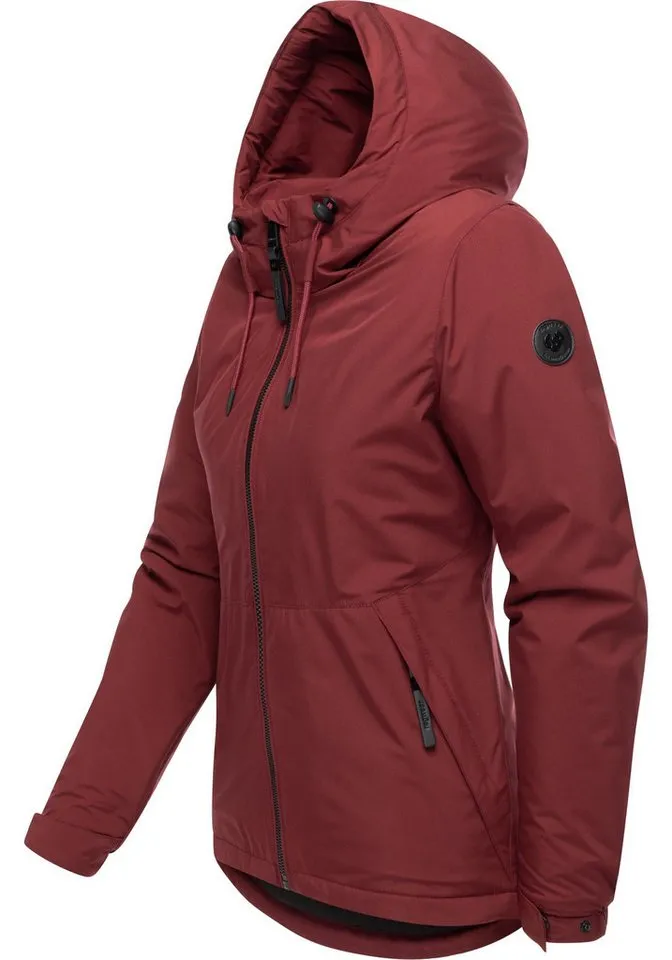 ragwear ragwear Winterjacke Bevin Warm YOUMODO Wasserdichte Damen Jacke für den Winter, Rot, – Produktbild 3 von 5