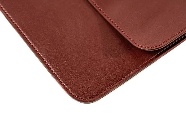 GREVIRO GREVIRO Tablet Tasche aus Kaktusleder (vegan) - für iPad Pro / iPad Air / Surface / Galaxy Tab, Bordeaux, – Produktbild 4 von 4