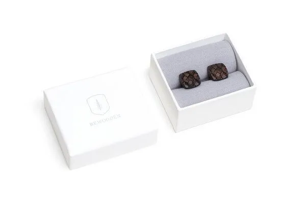 BeWooden BeWooden Manschettenknöpfe "Choco Cuff" aus Holz – Produktbild 2 von 3