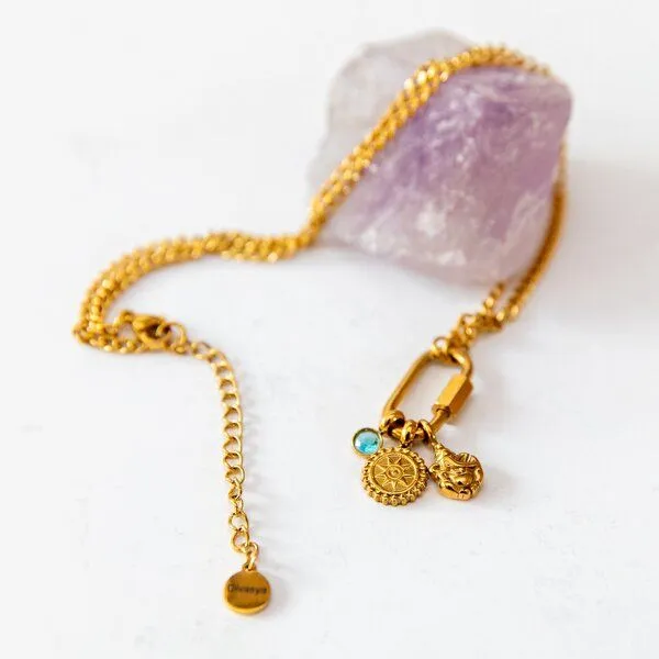Divasya Divasya Ganesh Halskette | vergoldeter Edelstahl | Kette mit Anhänger – Produktbild 2 von 4