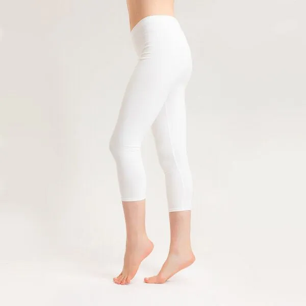 Frija Omina Frija Omina Bio Capri Leggings, 3/4 Leggings hell, Ecru (weiß), – Produktbild 1 von 3
