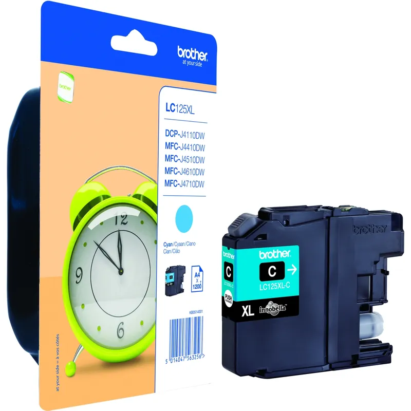 Brother Brother Tintenpatrone LC125XLC cyan – Produktbild 1 von 3