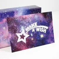 Bow Hummingbird Bow & Hummingbird Postkarte "Make a wish" – Produktbild 1 von 1