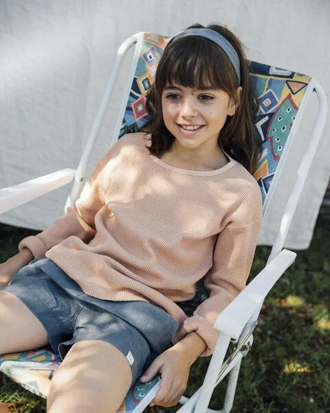 MATONA Matona Shirt aus Bio-Baumwolle für Kinder / Basic Longsleeve, Rosa, – Produktbild 2 von 3