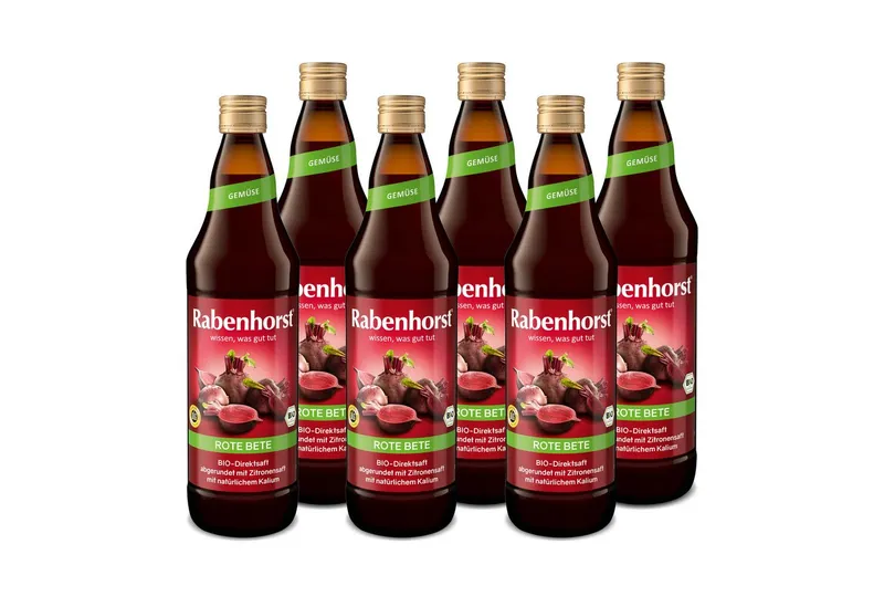 Haus Rabenhorst Saft Rabenhorst Rote Bete BIO 6er Pack (6 x 700 ml), 0,7 l, 6 St. – Produktbild 2 von 5