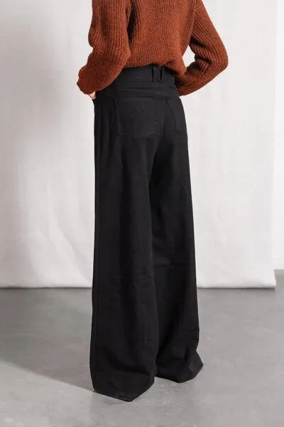 Jyoti - Fair Works Jyoti - Fair Works Bio-Baumwoll Hose Tarani, Schwarz, – Produktbild 3 von 4