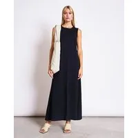 JAN N JUNE JAN N JUNE Ärmelloses Maxikleid CALIA aus Baumwolle, Schwarz, – Produktbild 1 von 1