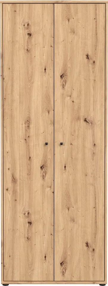 FORTE Schuhschrank Tempra, Mehrzweckschrank, 2 Türen, Einlegeböden, Höhe 197,5 cm Breite 73,7 cm, Beige, – Produktbild 8 von 8