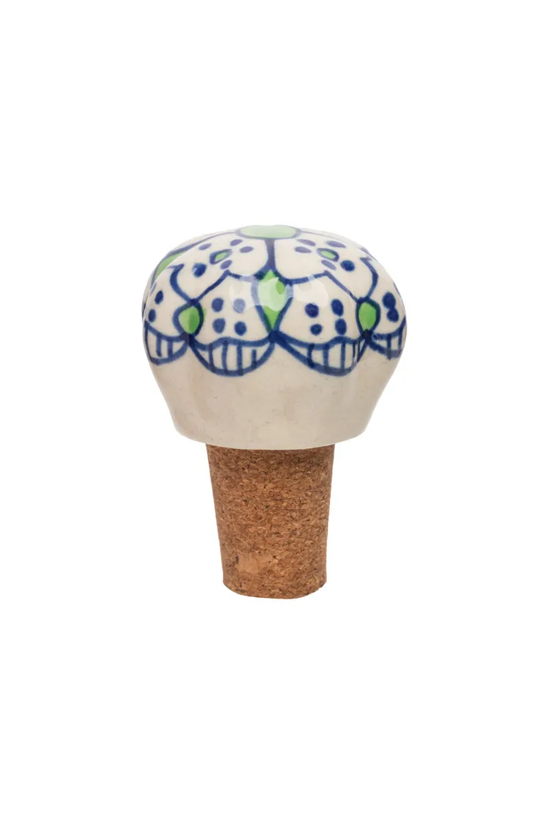 Tranquillo Tranquillo Flaschenverschluss Floral, Blau, – Produktbild 1 von 5