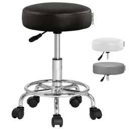 Casaria® Rollhocker Kunstleder Schwarz 360° drehbar – Produktbild 1 von 1