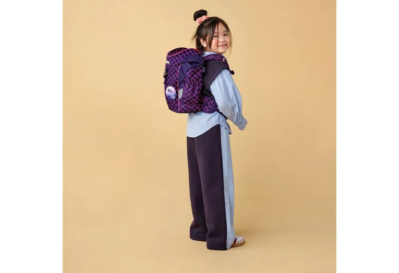 Ergobag Ergobag Schulranzen Kinderrucksack PerlentauchBär (1 Stück), ergonomisch, Kita, ab 3 Jahren, Lila, – Produktbild 2 von 4