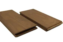 woodstore24 woodstore24 Thermoholz Terrassendielen, Birke, 20 mm (Stärke) x 110 mm (Breite), Sichtseite gebürstet, stirnseitig Nut und Feder zur Endlosverlgung (4 Stück / PE) Länge 2,10 m – Produktbild 1 von 1