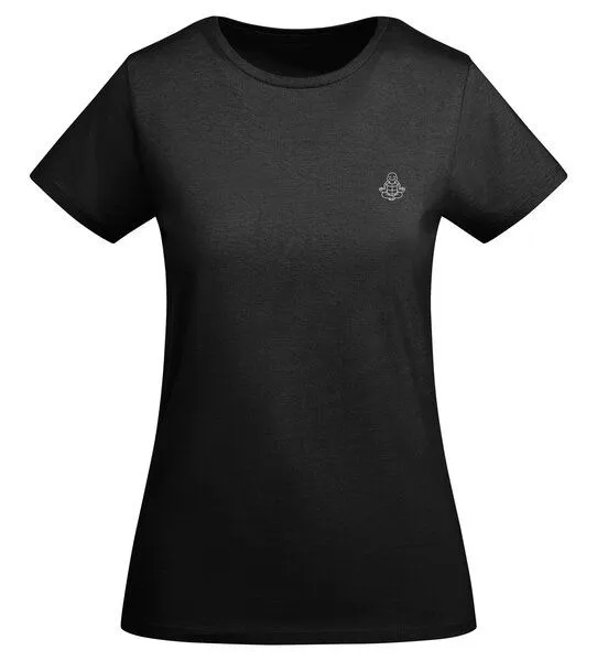 vis wear vis wear Schildkröte im Yoga Flow - Damen Organic Shirt, Schwarz, – Produktbild 3 von 3