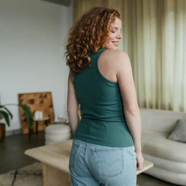 NORDLICHT NORDLICHT Damen Ripptop INJA, Grün, – Produktbild 3 von 4