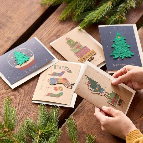 Die Stadtgärtner Die Stadtgärtner Weihnachtskarten Grußkarten Set I Außergewöhnliche Karten für Weihnachten und deine Weihnachtsgrüße – Produktbild 3 von 3