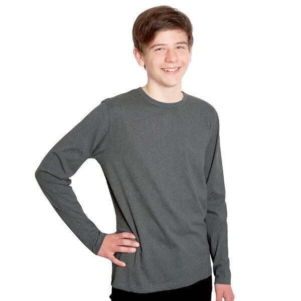 HANDGEDRUCKT HANDGEDRUCKT "Lange Reise" Männer Longsleeve, Grau, – Produktbild 4 von 4