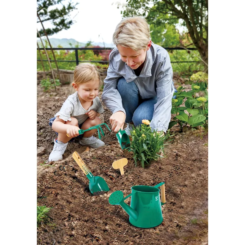 Hape Hape Gartenwerkzeug-Set, Gruen, – Produktbild 2 von 3