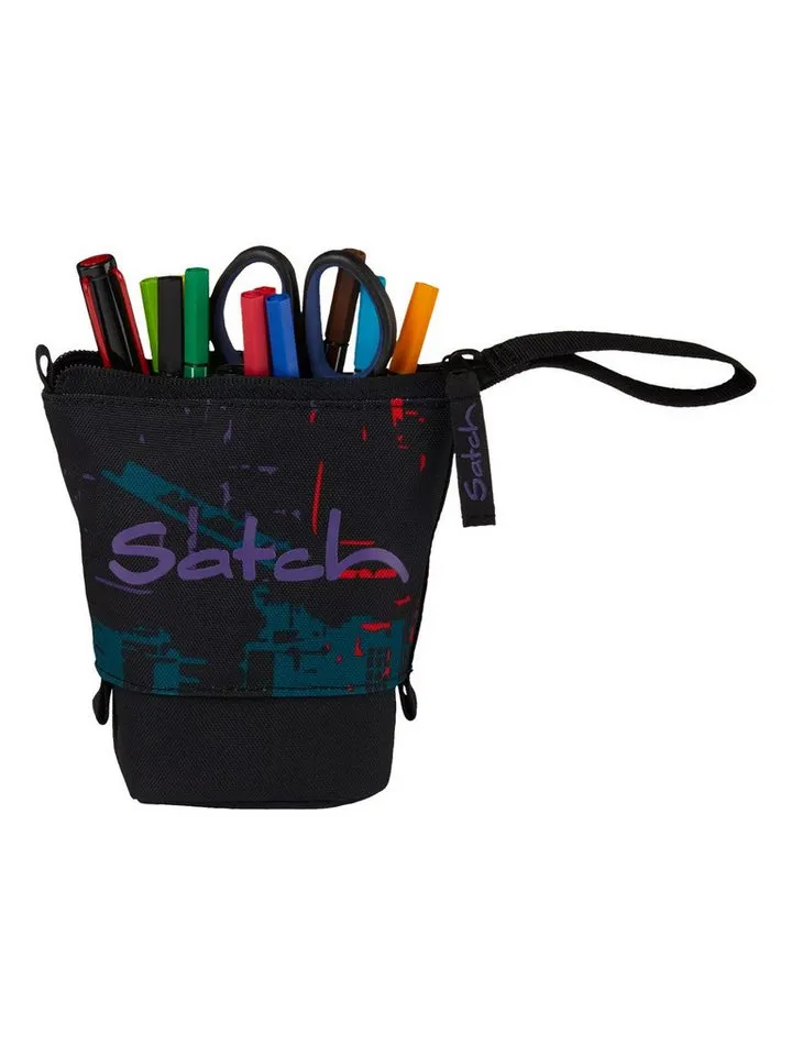 Satch Satch Federmäppchen Pencil Slider, (1-tlg), mit Slide‑Funktion, Schwarz, – Produktbild 2 von 2