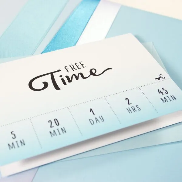 Bow & Hummingbird Bow & Hummingbird Mini-Grußkarte Free Time – Produktbild 2 von 2